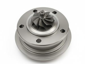 VW Amarok 2.0 turbo core 10009700025 / 03L145715E, compressor side with mounting flange — Hatach Turbo, Ultimate Autoparts SA