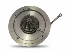 Audi A4 / A5 / A6 / Q7 TDI and VW turbo core 810822 / 059145874, turbine side with VNT lever and rod fitted — Hatach Turbo, Ultimate Autoparts SA